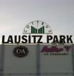 Instandhaltung der Lausitz Park Hochspannungs-Außenwerbung.
