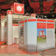 Sparkasse Messestand auf der Handwerkermesse - Drucke und Beklebungen.