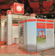 Sparkasse Messestand auf der Handwerkermesse - Drucke und Beklebungen.