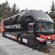 Mannschaftsbus des Fussballvereins FC Energie Cottbus.